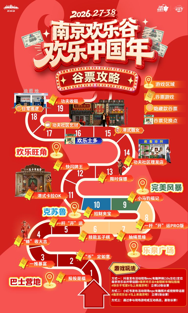 南京欢乐谷春节有哪些活动新葡京网上赌场2026(图1)